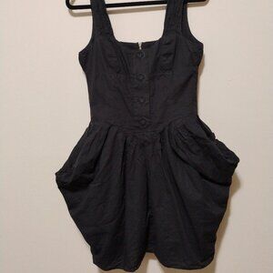 *GOTHIC/WITCHY* Black ALL SAINTS mini dress. SIZE 10